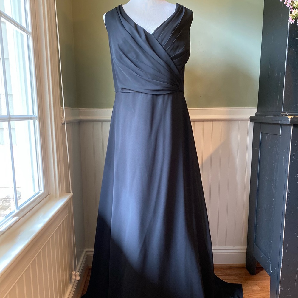 Alfred Angelo Black Bridesmaid/Formal Gown